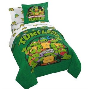 Ninja Turtles Kids Comforter Set - Green twin size